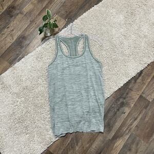 Lululemon Size 10 Green Heather Racerback Swiftly Tank Top
